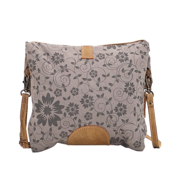 Myra Bag - Teal & Tan Cross Body Bag - Picture 3 of 6